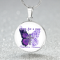 Pray For A Cure Alzheimers Necklace, Alzheimers Awareness, Alzheimers Disease, End Alzheimers, Alzheimer's Pendant, Alzheimer's Support