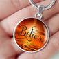 Believe Inspirational Pendant, Believe Motivational Jewelry, Believe Strength Necklace - TreasureNoni