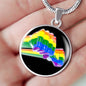 Pride Necklace, LGBTQ Pride Necklace, LGBTQ Strength Necklace - TreasureNoni