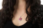 Unique floral design pendant necklace with the option to engrave - TreasureNoni