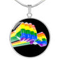 Pride Necklace, LGBTQ Pride Necklace, LGBTQ Strength Necklace - TreasureNoni