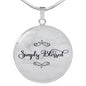 Blessed Pendant Necklace, Religious Jewelry, Gift for Christians - TreasureNoni