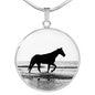 Horse Necklace Equestrian Necklace Personalized Horse Pendant Necklace - TreasureNoni