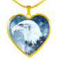 Eagle Pendant, Eagle Jewelry, Eagle Necklace with the Option to Engrave - TreasureNoni