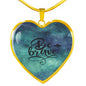 Inspirational Necklace, Inspirational Jewelry, Be Brave Heart Pendant Necklace - TreasureNoni