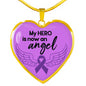 Alzheimer's Awareness Necklace, Alzheimer's Awareness Jewelry, End Alzheimer's Jewelry - TreasureNoni