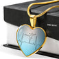 Ballerina Heart Pendant Ballerina Heartbeat Design Necklace - TreasureNoni