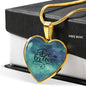 Inspirational Necklace, Inspirational Jewelry, Be Brave Heart Pendant Necklace - TreasureNoni