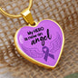 Alzheimer's Awareness Necklace, Alzheimer's Awareness Jewelry, End Alzheimer's Jewelry, Alzheimer's In Memory Of