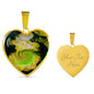 Yellow Flower Heart Charm with a Twist Heart Charm Necklace - TreasureNoni