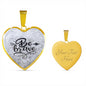 Inspirational Necklace, Inspirational Jewelry, Be Brave Heart Pendant Necklace - TreasureNoni