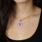 Alzheimer's Necklace, Alzheimer's Jewelry, End Alz, End Alz Necklace, Alzheimer's Support Gift, Alzheimer's Engraved Silver Disc Necklace