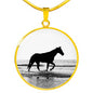 Horse Necklace Equestrian Necklace Personalized Horse Pendant Necklace - TreasureNoni