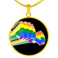 Pride Necklace, LGBTQ Pride Necklace, LGBTQ Strength Necklace - TreasureNoni