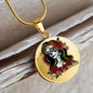 Dia De Los Muertos, Mexican Catrina Skull Pendant Necklace, Sugar Skull With Roses, Sugar Skull Necklace, Calavera Day of The Dead Necklace