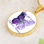 Pray For A Cure Alzheimers Necklace, Alzheimers Awareness, Alzheimers Disease, End Alzheimers, Alzheimer's Pendant, Alzheimer's Support