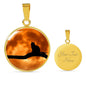 Cat on a Limb Cat Lovers Pendant Necklace with the Option to Engrave - TreasureNoni