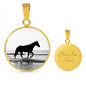 Horse Necklace Equestrian Necklace Personalized Horse Pendant Necklace - TreasureNoni