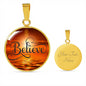Believe Inspirational Pendant, Believe Motivational Jewelry, Believe Strength Necklace - TreasureNoni