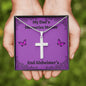 My Dad's Memories Matter Alzheimers Jewelry, Alzheimers Cross Necklace, Alzheimers Awareness, Alzheimers Support Dad, End Alzheimers