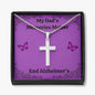My Dad's Memories Matter Alzheimers Jewelry, Alzheimers Cross Necklace, Alzheimers Awareness, Alzheimers Support Dad, End Alzheimers