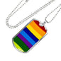 LGBTQ Pride Necklace LGBTQ Pride Necklace with the Option to Engrave - TreasureNoni