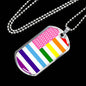 LGBTQ Flag Necklace, LGBTQ Pride Jewelry - TreasureNoni