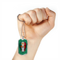 Calavera Mexicana Flag, Mexican Skull Flag Necklace, Dia de los Muertos, Mexican Skull Flag Gift For Men, Mexican Flag