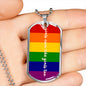 LGBTQ Pride Necklace, LGBTQ Pride Jewelry, Coming Out Gift - TreasureNoni