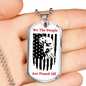 We The People, American Flag Dog Tag Necklace, Patriotic Jewelry, American Flag Necklace, Eagle Necklace, Eagle Flag, Patriotic Gifts
