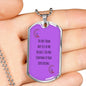 Rainbow Fairy Dog Tag Style Necklace LGBTQ Pride Jewelry - TreasureNoni