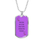 Rainbow Fairy Dog Tag Style Necklace LGBTQ Pride Jewelry - TreasureNoni