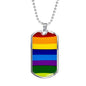 LGBTQ Pride Necklace LGBTQ Pride Necklace with the Option to Engrave - TreasureNoni