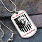 We The People, American Flag Dog Tag Necklace, Patriotic Jewelry, American Flag Necklace, Eagle Necklace, Eagle Flag, Patriotic Gifts