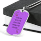 Rainbow Fairy Dog Tag Style Necklace LGBTQ Pride Jewelry - TreasureNoni