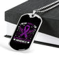 I Wear Purple For Alzheimers Disease Awareness, Alzheimers Awareness Necklace, Alzheimers Purple Ribbon Jewelry, Alzheimers Pendant