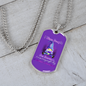 Alzheimers Necklace, Alzheimers Awareness, Alzheimers In Memory, Alzheimers Disease, Alzheimers Purple