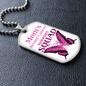 Mom's Breast Cancer Support Squad Necklace, Breast Cancer Support Jewelry, Cancer Squad Support Necklace, Family Cancer Support Squad