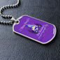 Alzheimers Necklace, Alzheimers Awareness, Alzheimers In Memory, Alzheimers Disease, Alzheimers Purple