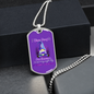 Alzheimers Necklace, Alzheimers Awareness, Alzheimers In Memory, Alzheimers Disease, Alzheimers Purple