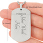 We The People, USA Necklace, Patriotic Jewelry, American Flag Necklace, USA Flag Dog Tag Necklace, Eagle Necklace