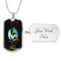 Music Dog Tag Style Necklace - TreasureNoni