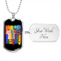 Gay Pride Necklace, LGBT Necklace, LGBT Equality Jewelry, LGBT Equal Rights Necklace, LGBT, Human Rights, Equal Rights Gifts, Equality Gift
