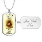 Music Dog Tag Style Necklace - TreasureNoni