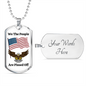 We The People, USA Necklace, Patriotic Jewelry, American Flag Necklace, USA Flag Dog Tag Necklace, Eagle Necklace