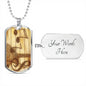 Music Dog Tag Necklace - TreasureNoni