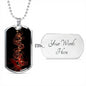 Music Lover Dog Tag Style Necklace - TreasureNoni