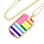 LGBTQ Flag Necklace, LGBTQ Pride Jewelry - TreasureNoni
