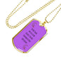 Rainbow Fairy Dog Tag Style Necklace LGBTQ Pride Jewelry - TreasureNoni