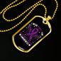 I Wear Purple For Alzheimers Disease Awareness, Alzheimers Awareness Necklace, Alzheimers Purple Ribbon Jewelry, Alzheimers Pendant